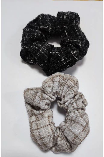 hajgumi kockas scrunchies kiegeszito